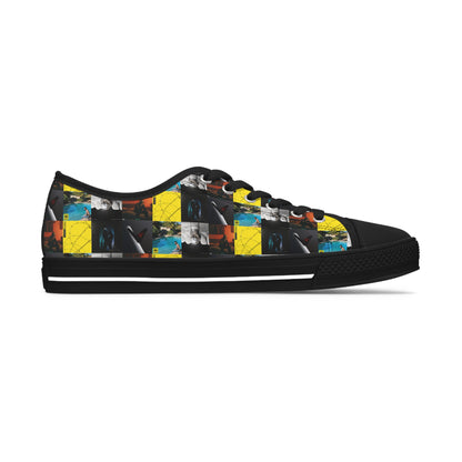 Post Malone Album Art Collage Women's Low Top Sneakers