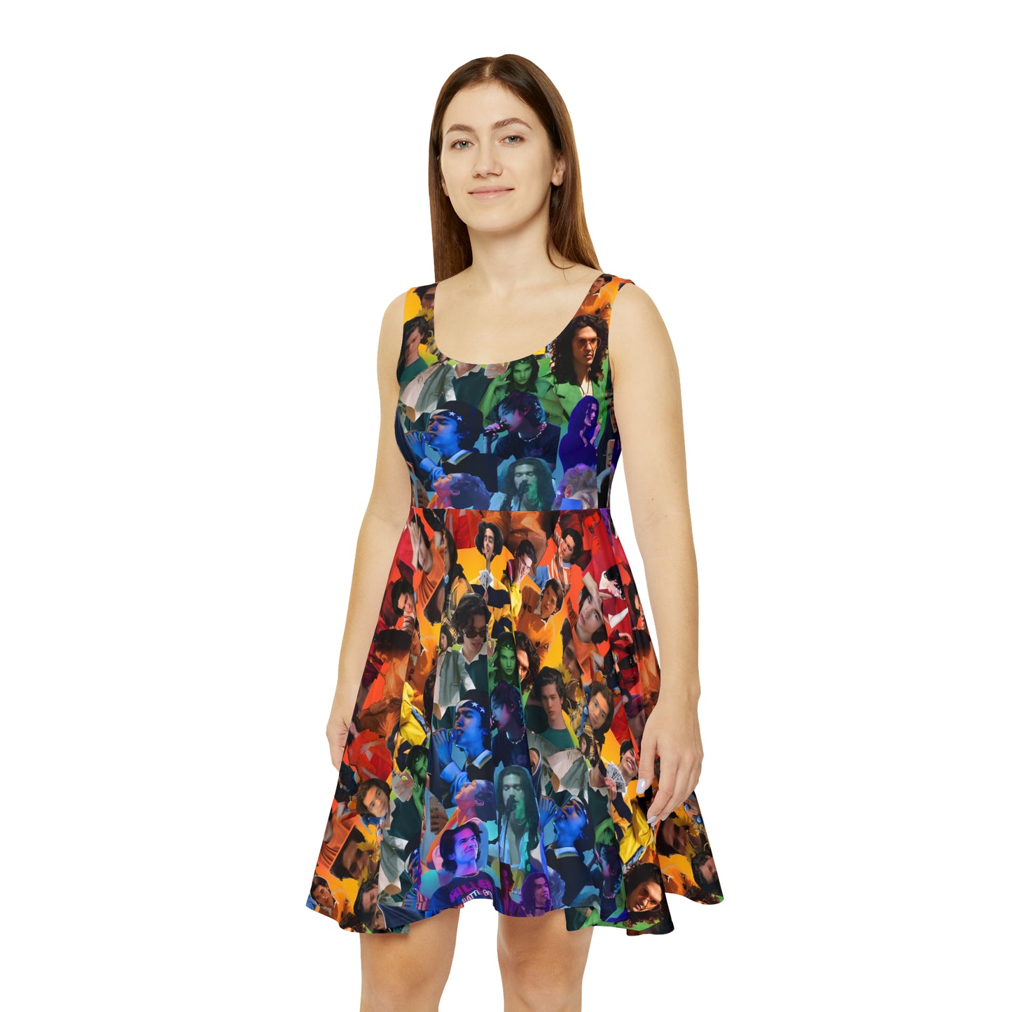 Conan Grey Rainbow Photo Collage Women's Skater Dress