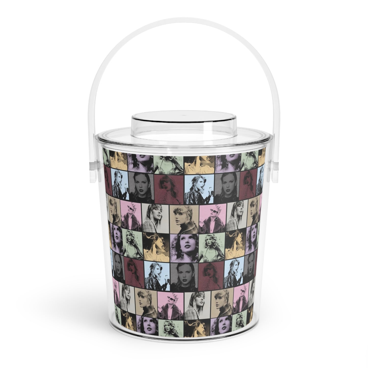 Taylor Swift Eras Collage Ice Bucket with Tongs