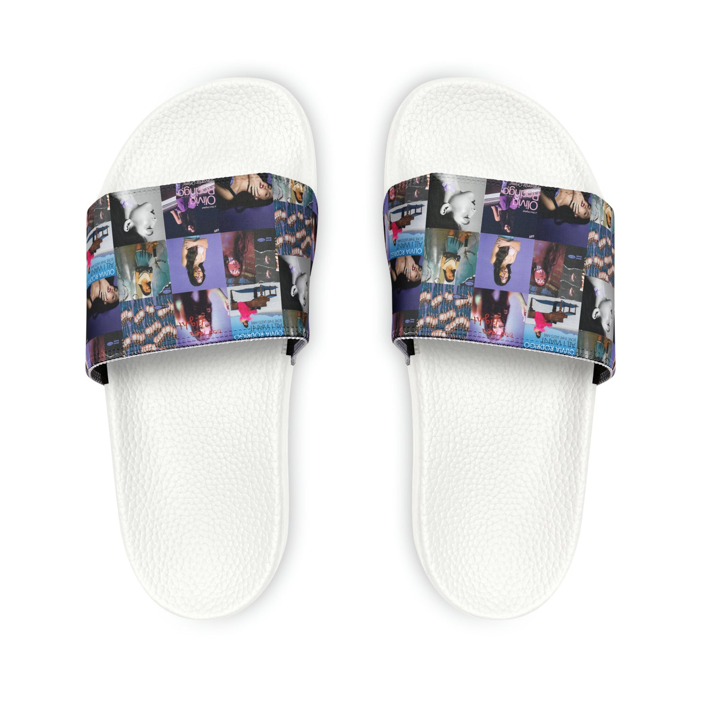 Olivia Rodrigo Album Cover Art Collage Youth Slide Sandals