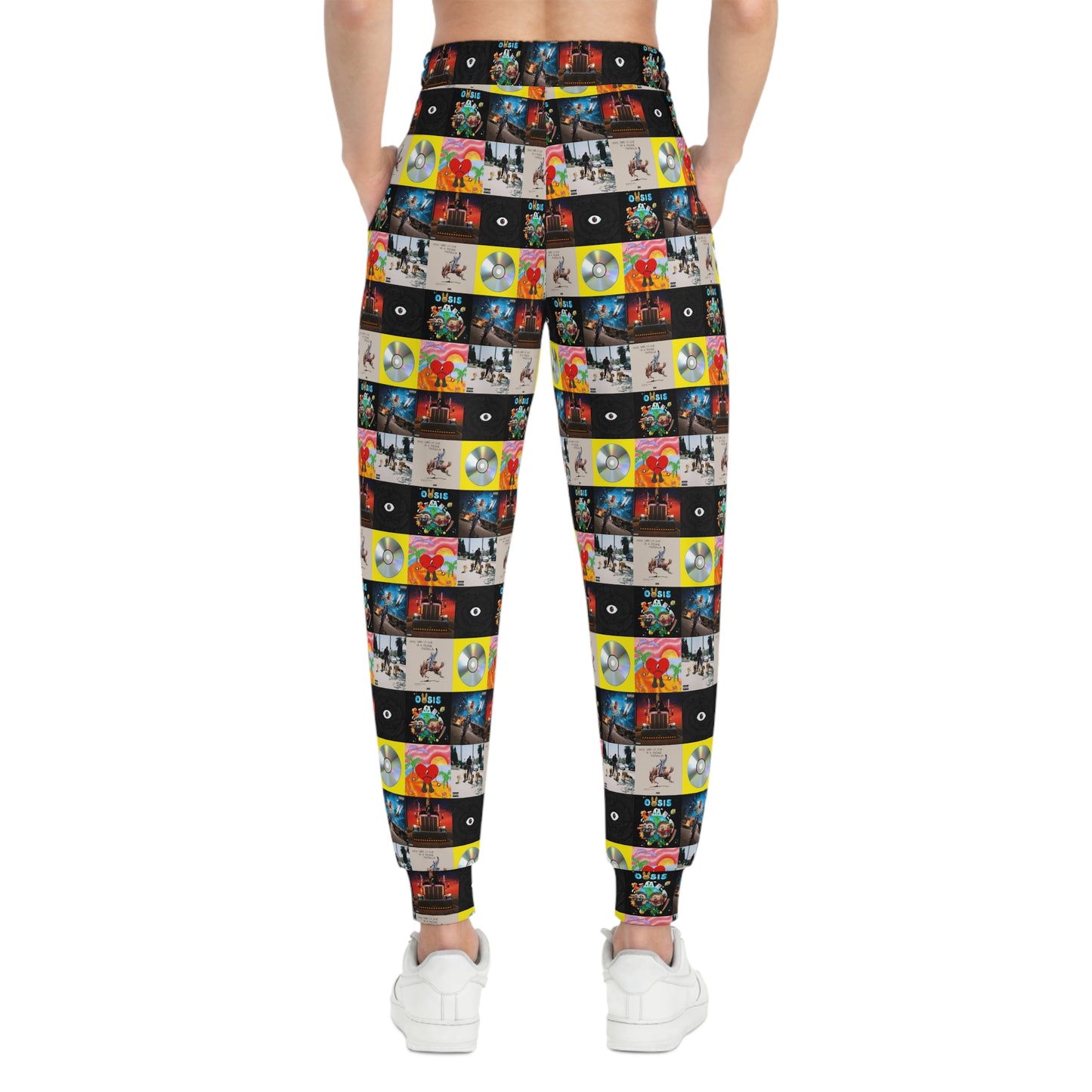 Bad Bunny Album Art Collage Athletic Jogger Sweatpants