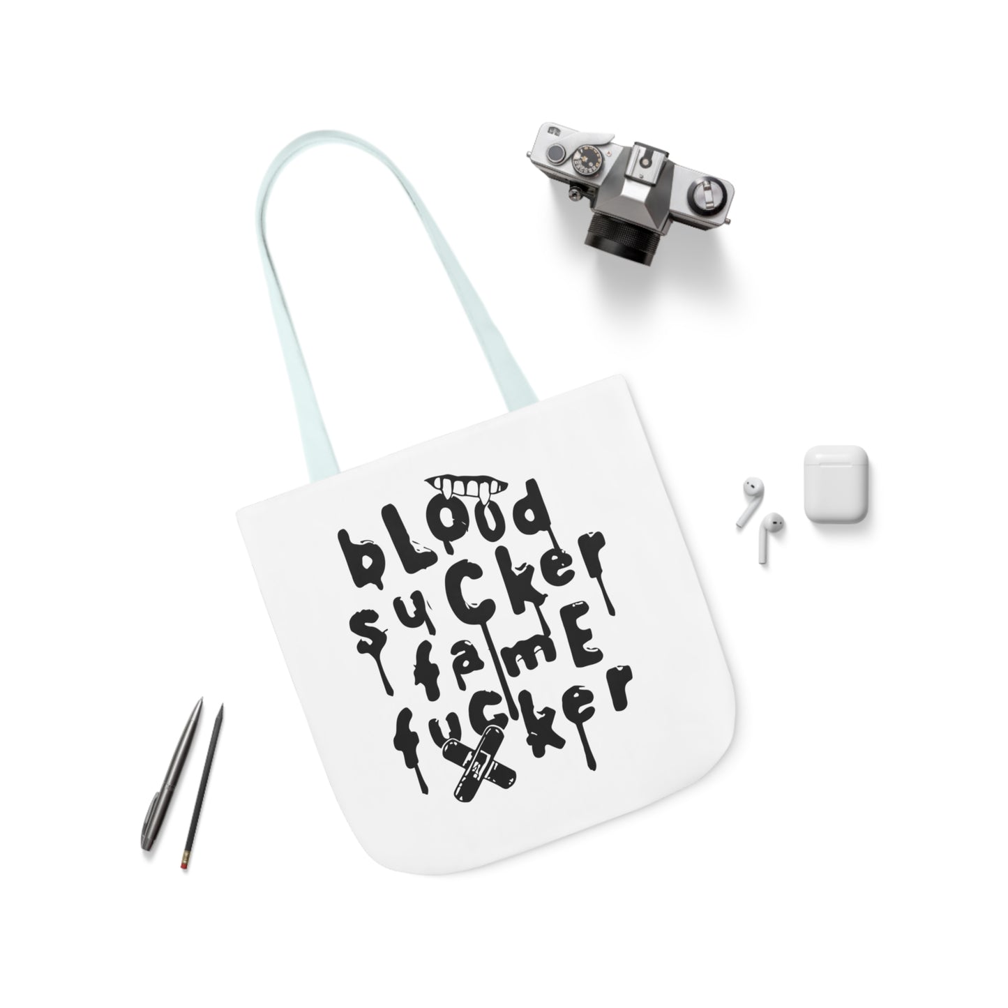 Olivia Rodrigo Blood Sucker Fame Fucker Polyester Canvas Tote Bag