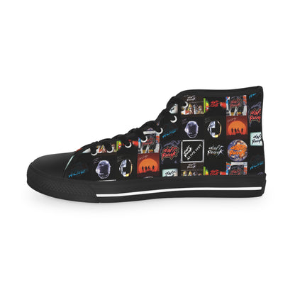 Daft Punk Album Cover Art Collage Men's High Top Sneakers