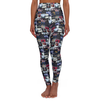 Eminem Album Art Cover Collage High Waisted Yoga Leggings