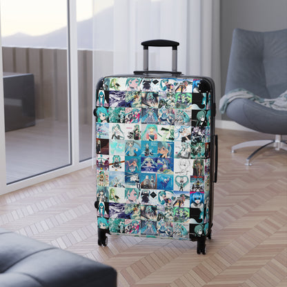 Hatsune Miku Album Cover Collage Suitcase