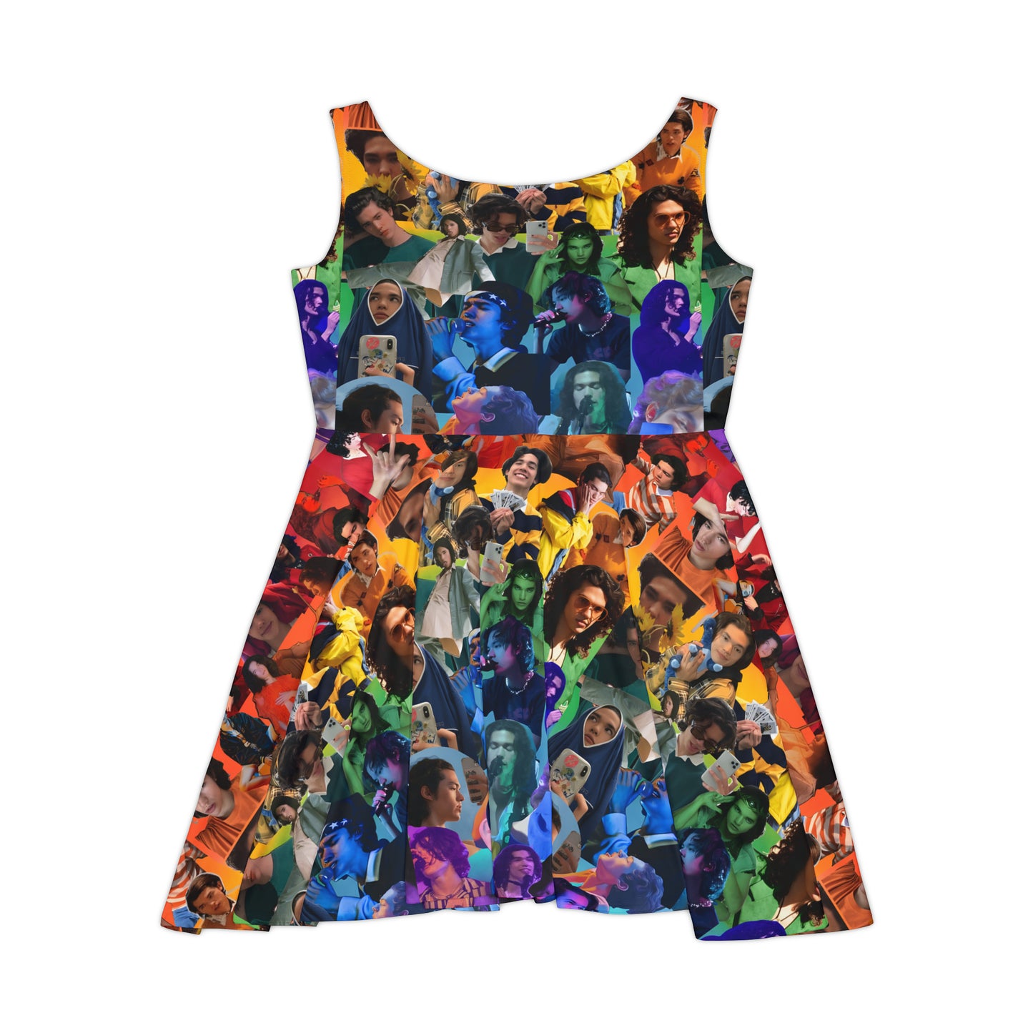 Conan Grey Rainbow Photo Collage Women's Skater Dress
