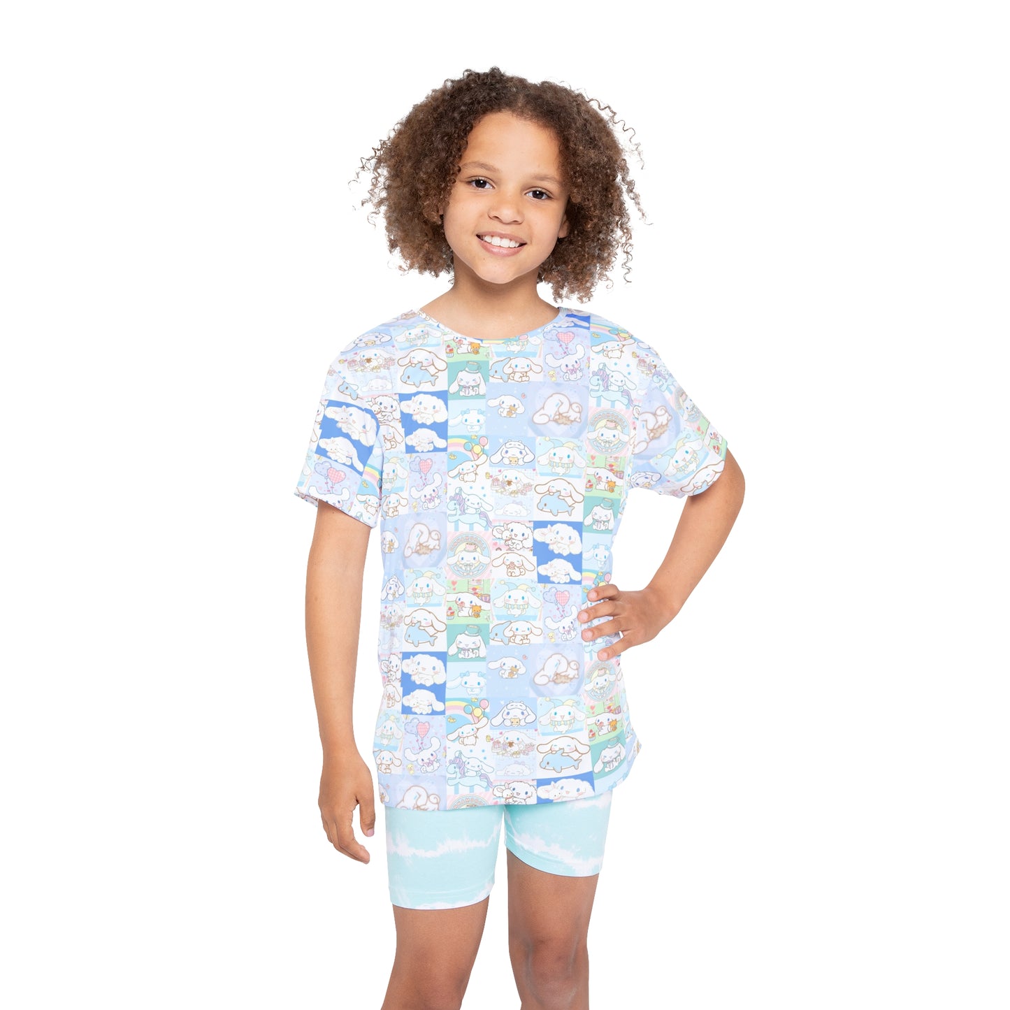 Cinnamoroll Cartoon Collage Kids Sports Jersey