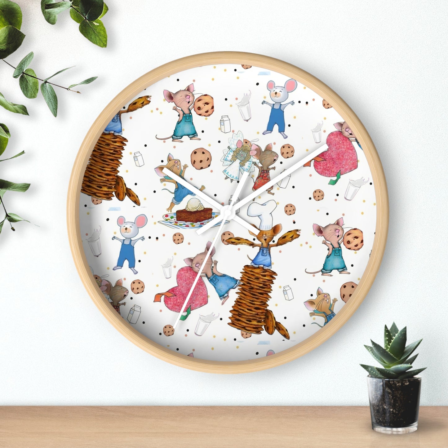 If You Give A Mouse A Cookie Collage Wall Clock