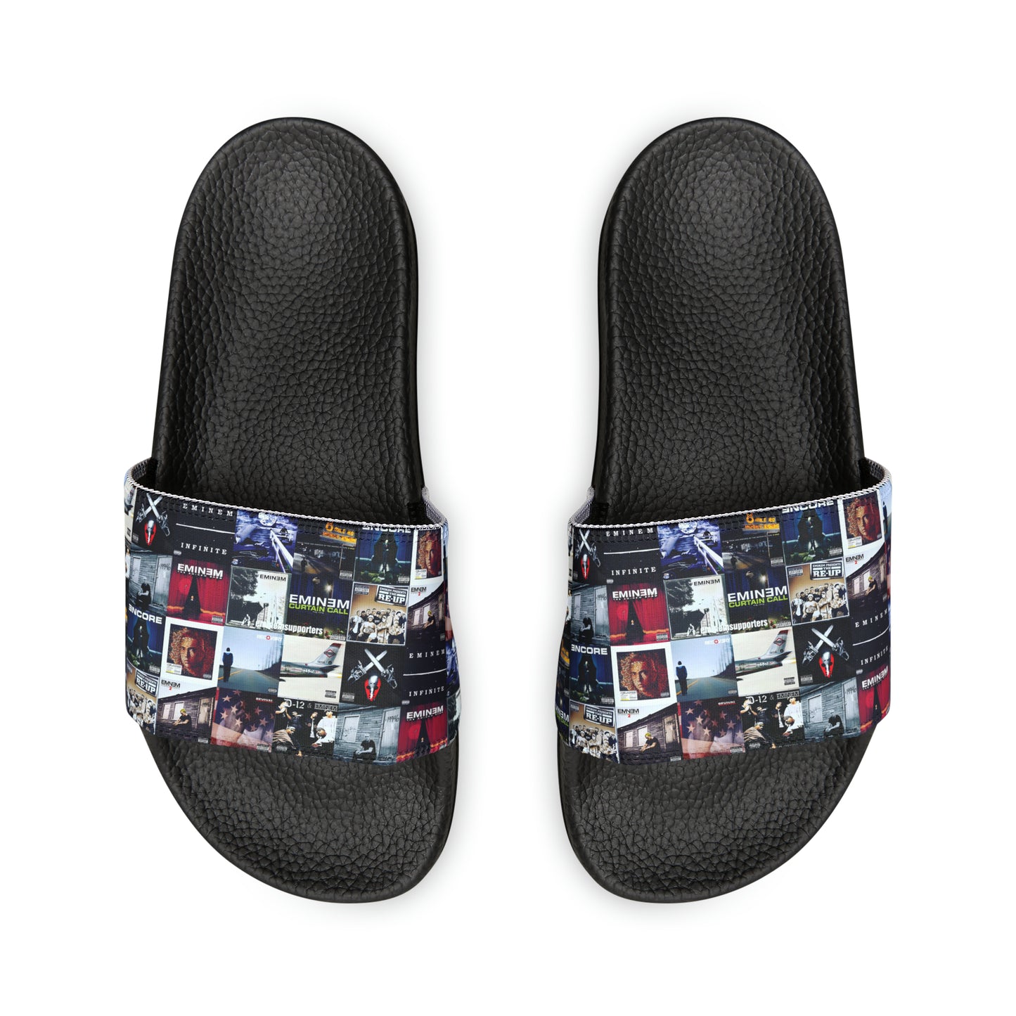 Eminem Album Art Cover Collage Men's Slide Sandals