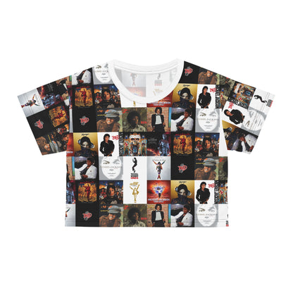 Michael Jackson Album Cover Collage Crop Tee