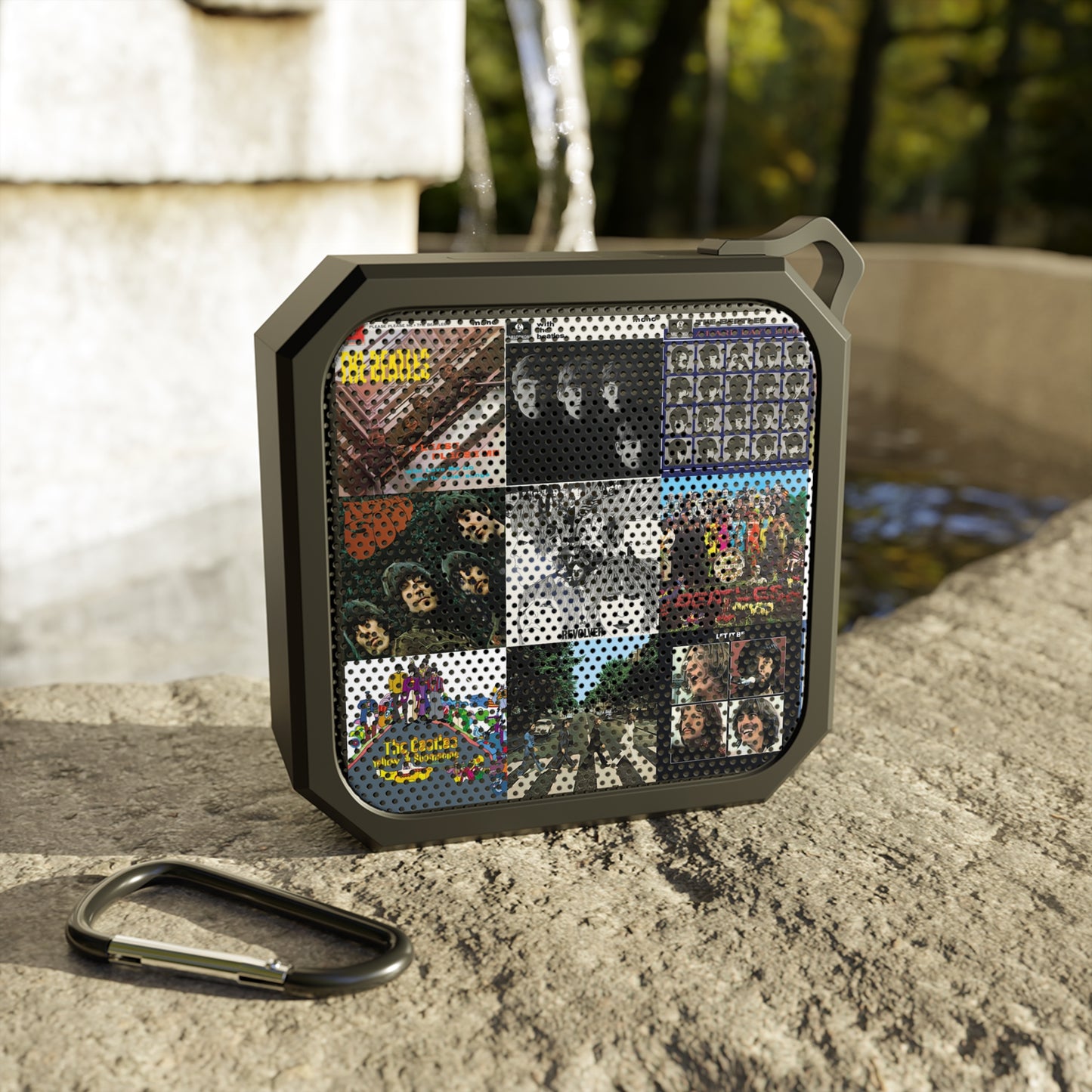 The Beatles Album Cover Collage Outdoor Bluetooth Speaker