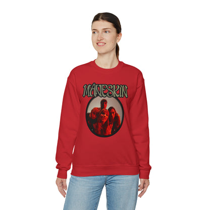 Måneskin Circular Group Photo Unisex Heavy Blend Crewneck Sweatshirt