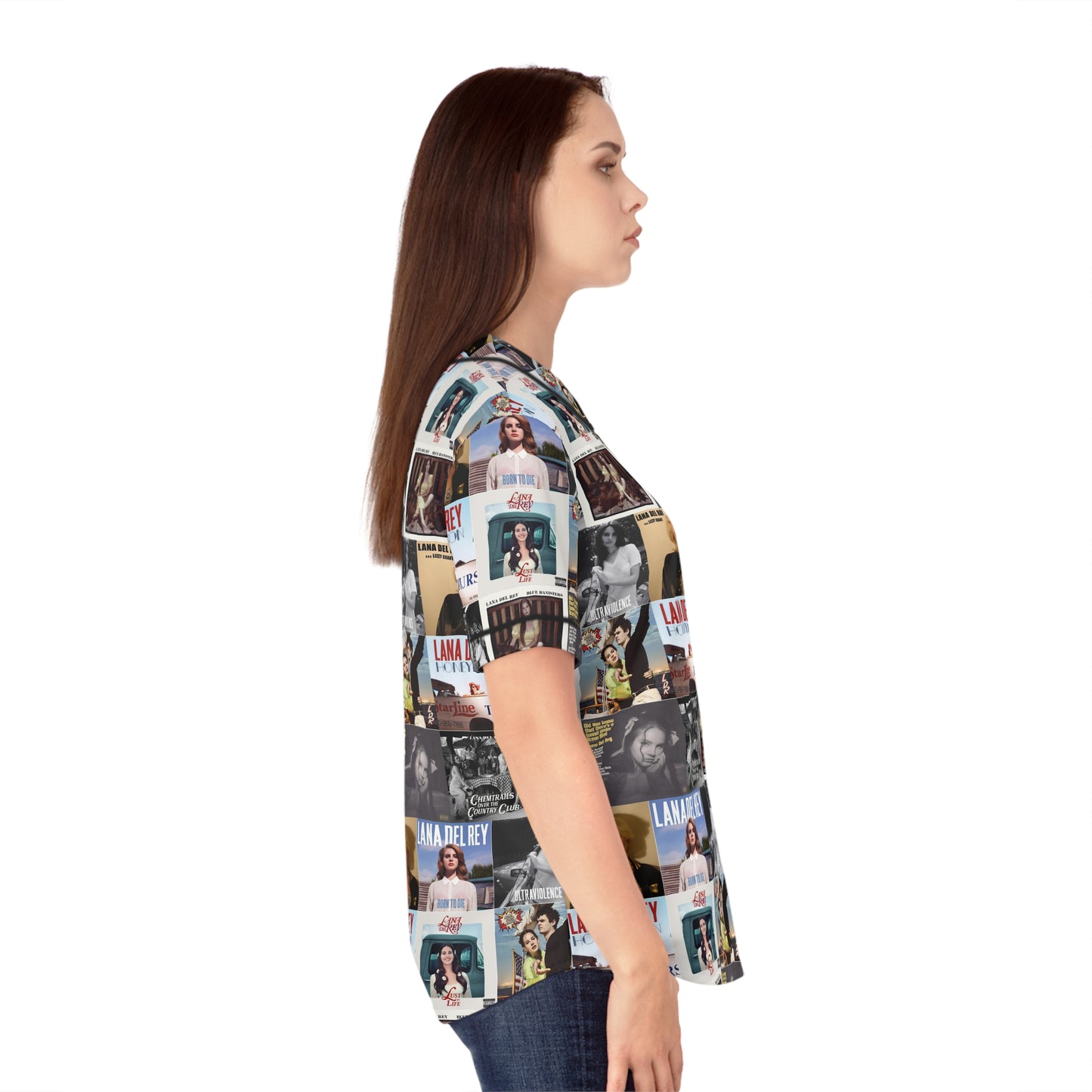 Lana Del Rey Album Cover Collage Women's Baseball Jersey