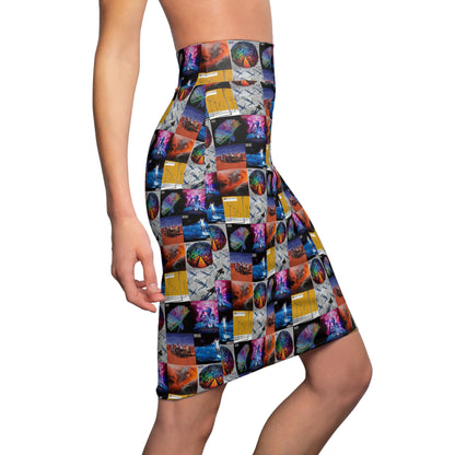 Muse Album Cover Collage Women's Pencil Skirt