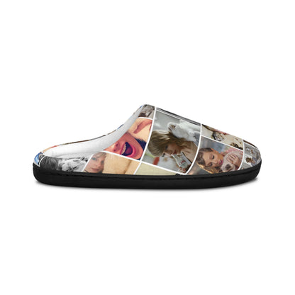 Taylor Swift's Cats Collage Pattern Women's Indoor Slippers