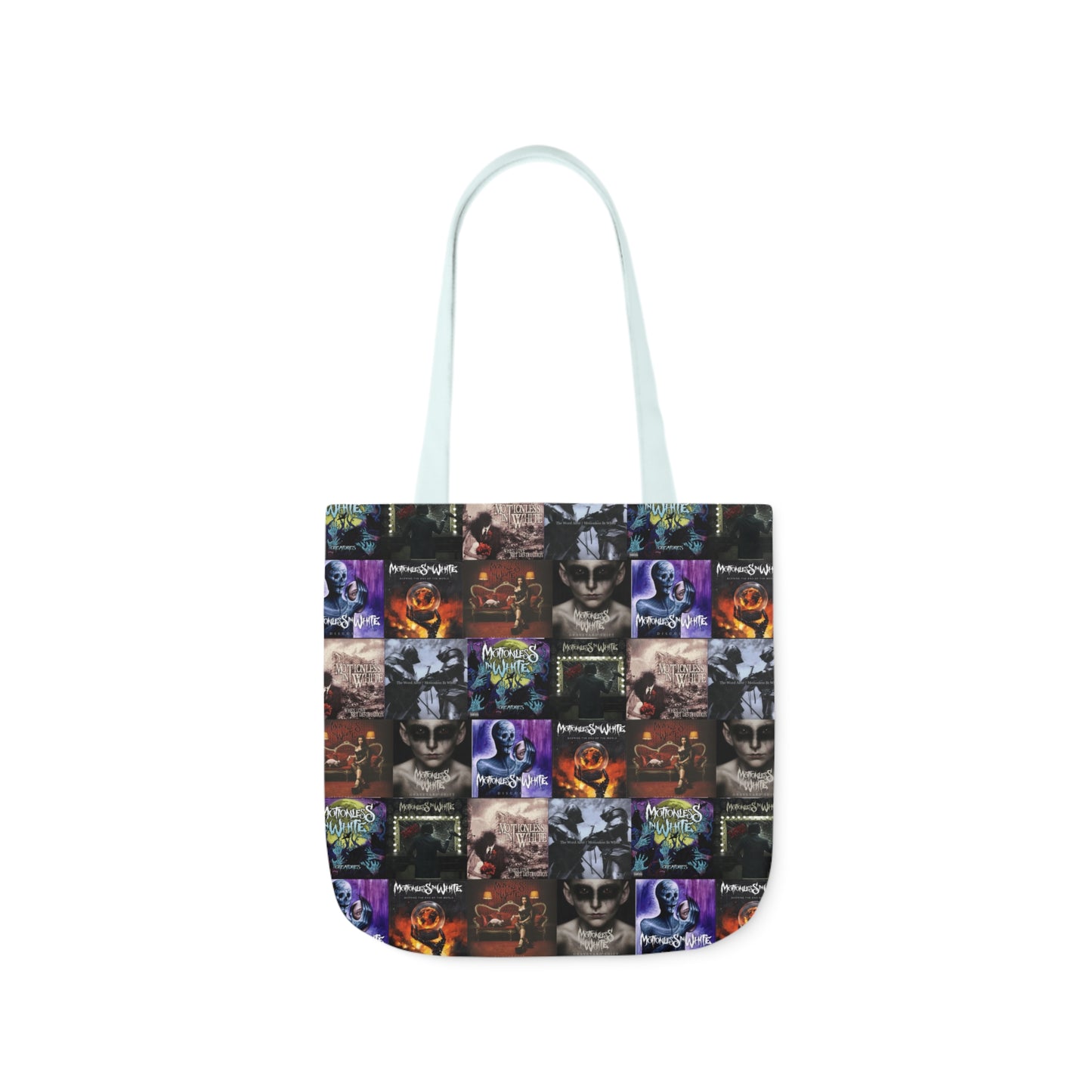 Motionless In White Album Cover Collage Polyester Canvas Tote Bag