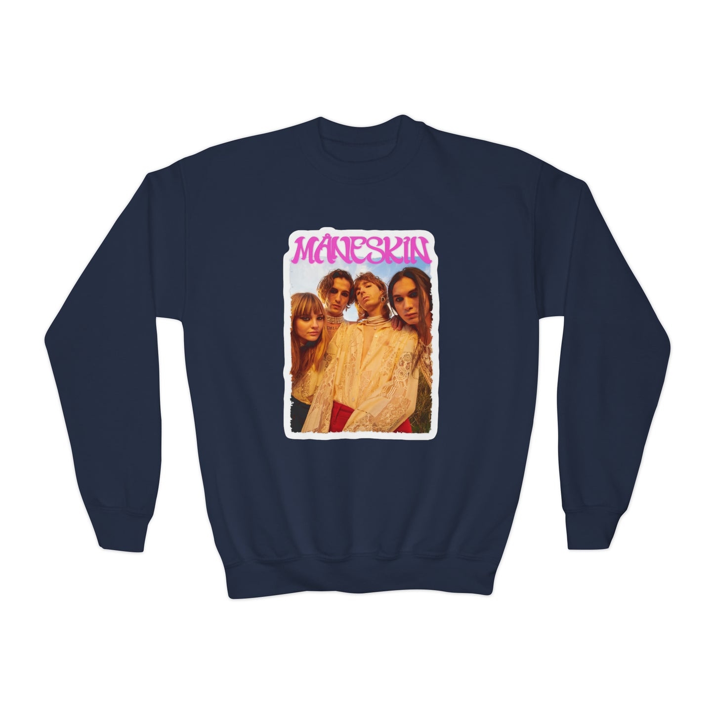 Måneskin Group Photo Youth Crewneck Sweatshirt