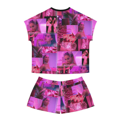 Ariana Grande 7 Rings Collage Women's Short Pajama Set