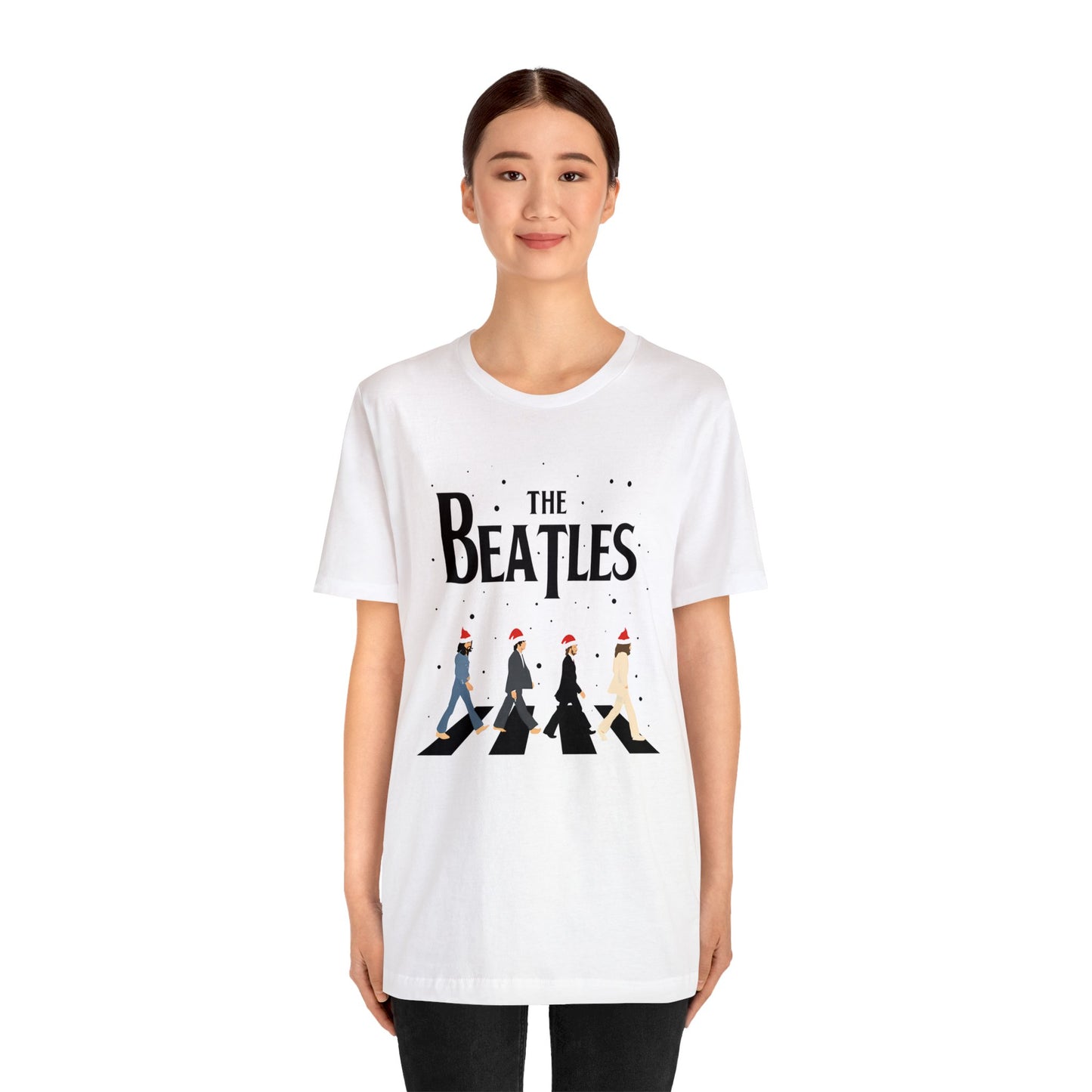 The Beatles Abbey Road Santas Unisex Jersey Short Sleeve Tee Shirt