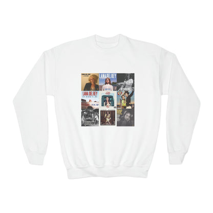 Lana Del Rey Album Cover Collage Youth Crewneck Sweatshirt