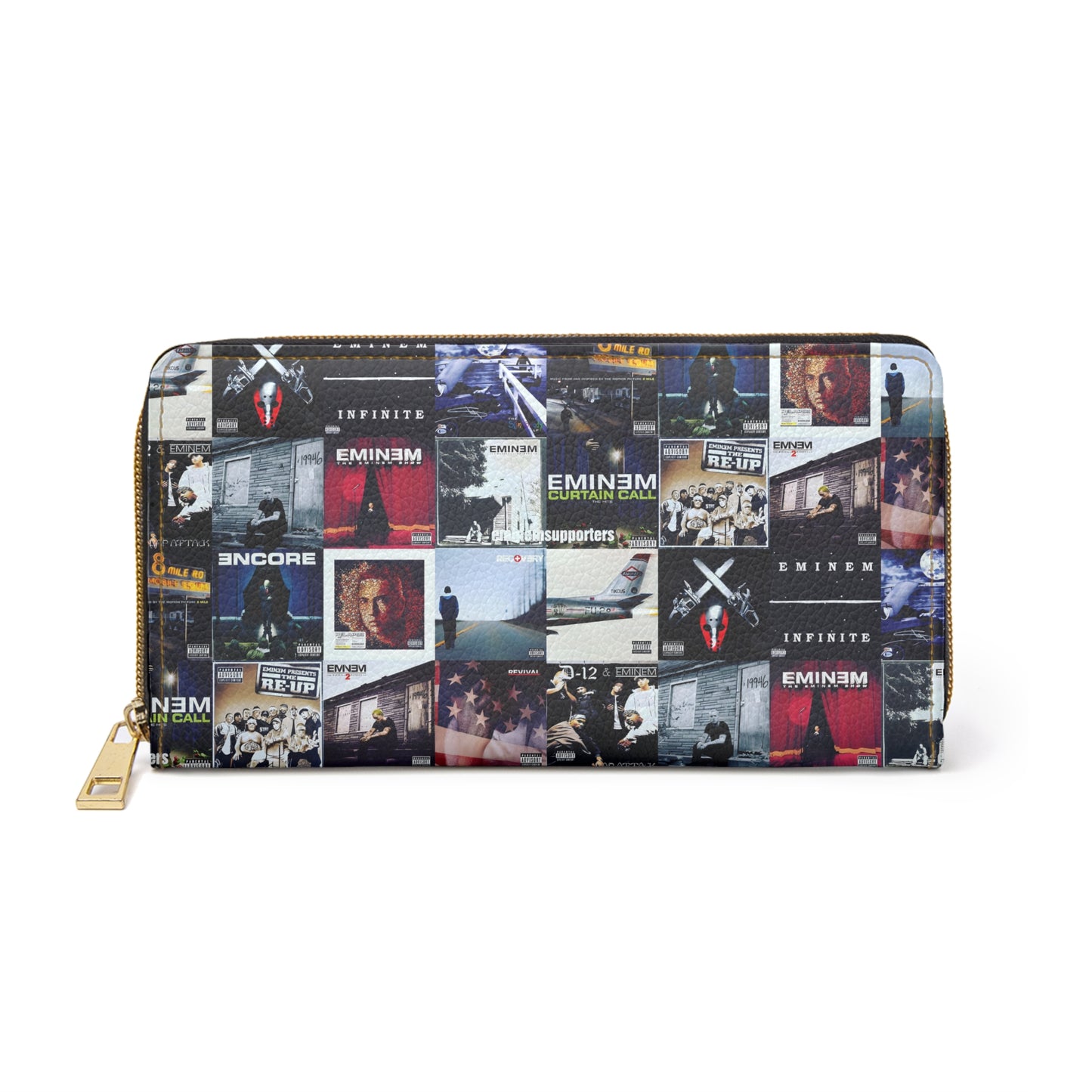 Eminem Album Art Cover Collage Zipper Wallet