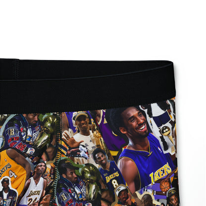 Kobe Bryant Career Moments Photo Collage Men's Boxers