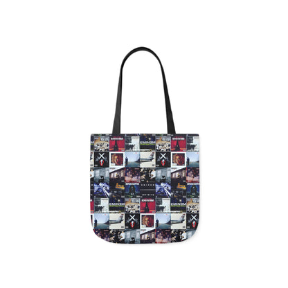 Eminem Album Art Cover Collage Polyester Canvas Tote Bag