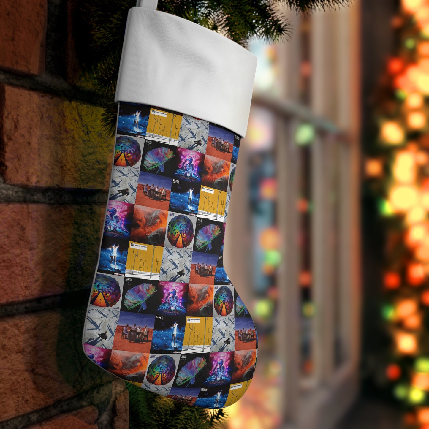 Muse Album Cover Collage Christmas Holiday Stocking