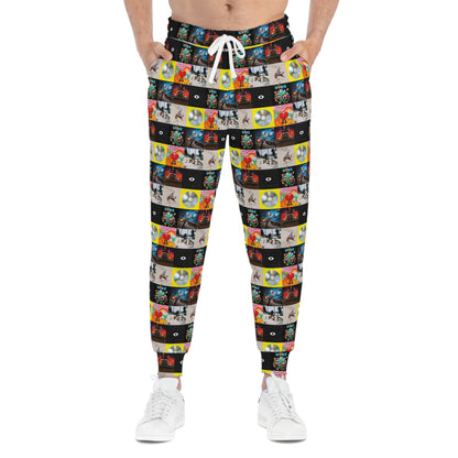 Bad Bunny Album Art Collage Athletic Jogger Sweatpants