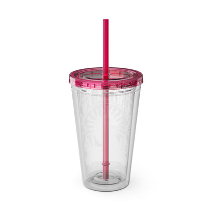 Lana Del Rey Vintage Artwork Sunsplash Tumbler with Straw