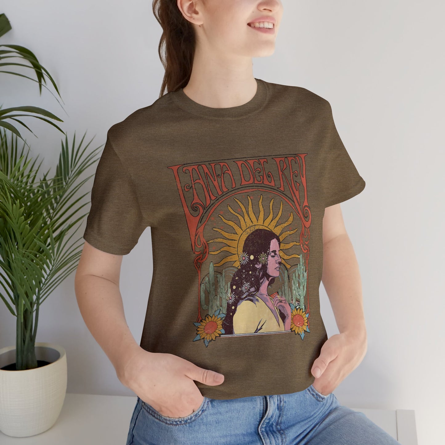 Lana Del Rey Vintage Artwork Unisex Jersey Short Sleeve Tee Shirt
