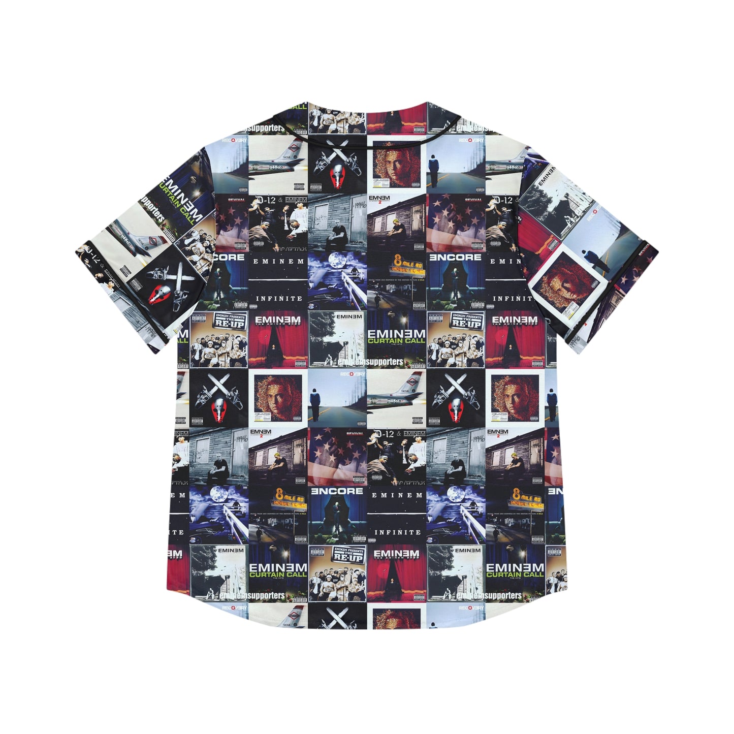 Eminem Album Art Cover Collage Women's Baseball Jersey