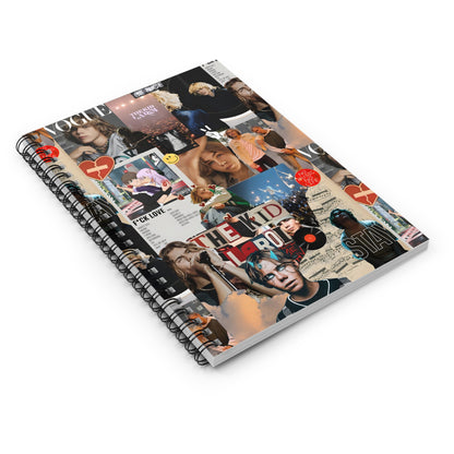 The Kid LAROI No Music No Life Collage Ruled Line Spiral Notebook