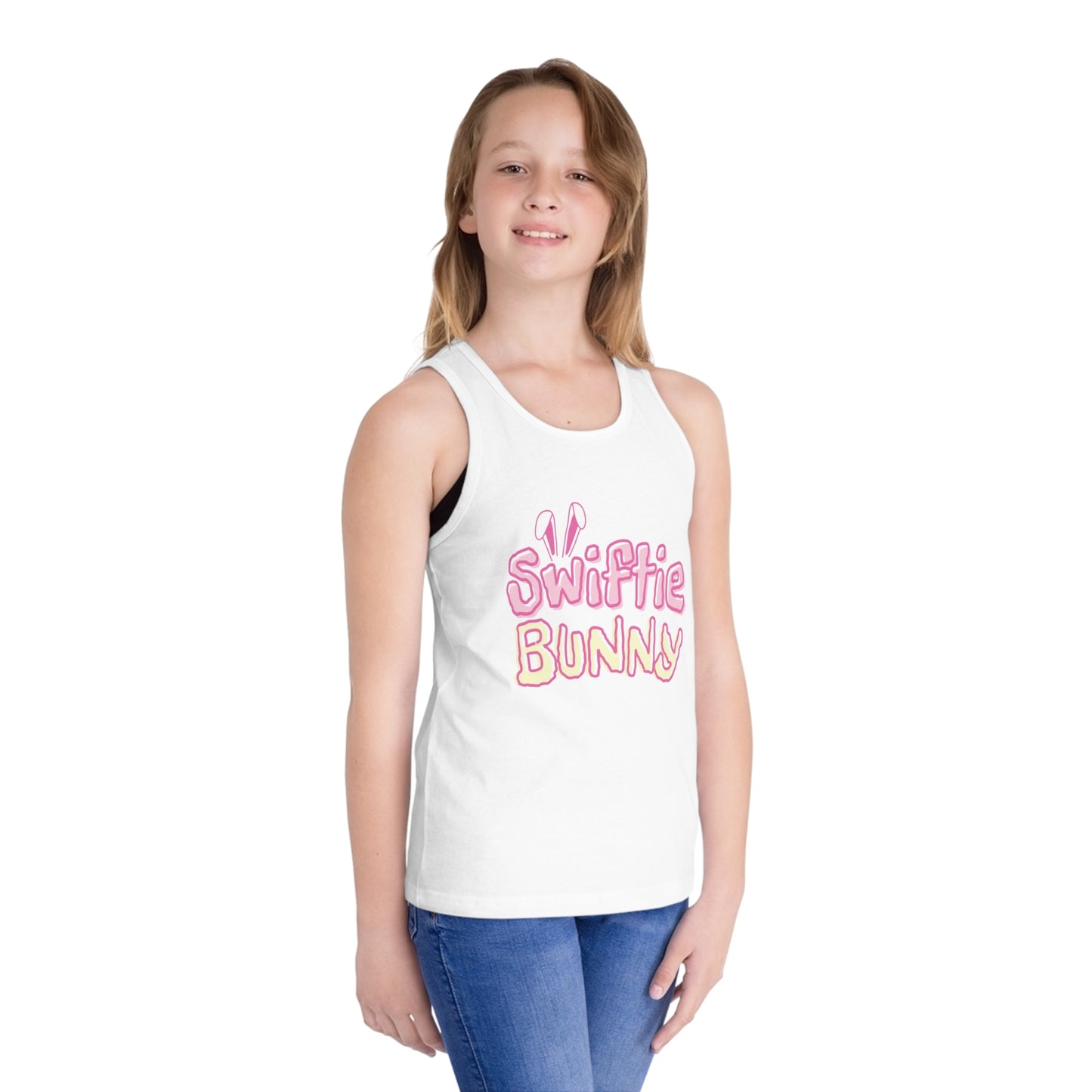 Taylor Swift Easter Swiftie Bunny Kid's Jersey Tank Top