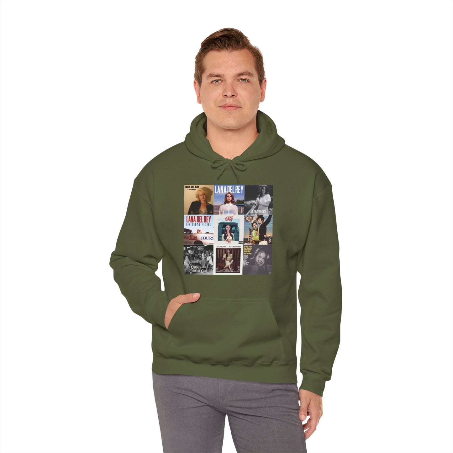 Lana Del Rey Album Cover Collage Unisex Heavy Blend Hooded Sweatshirt