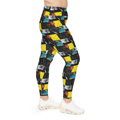 Post Malone Album Art Collage Plus Size Leggings