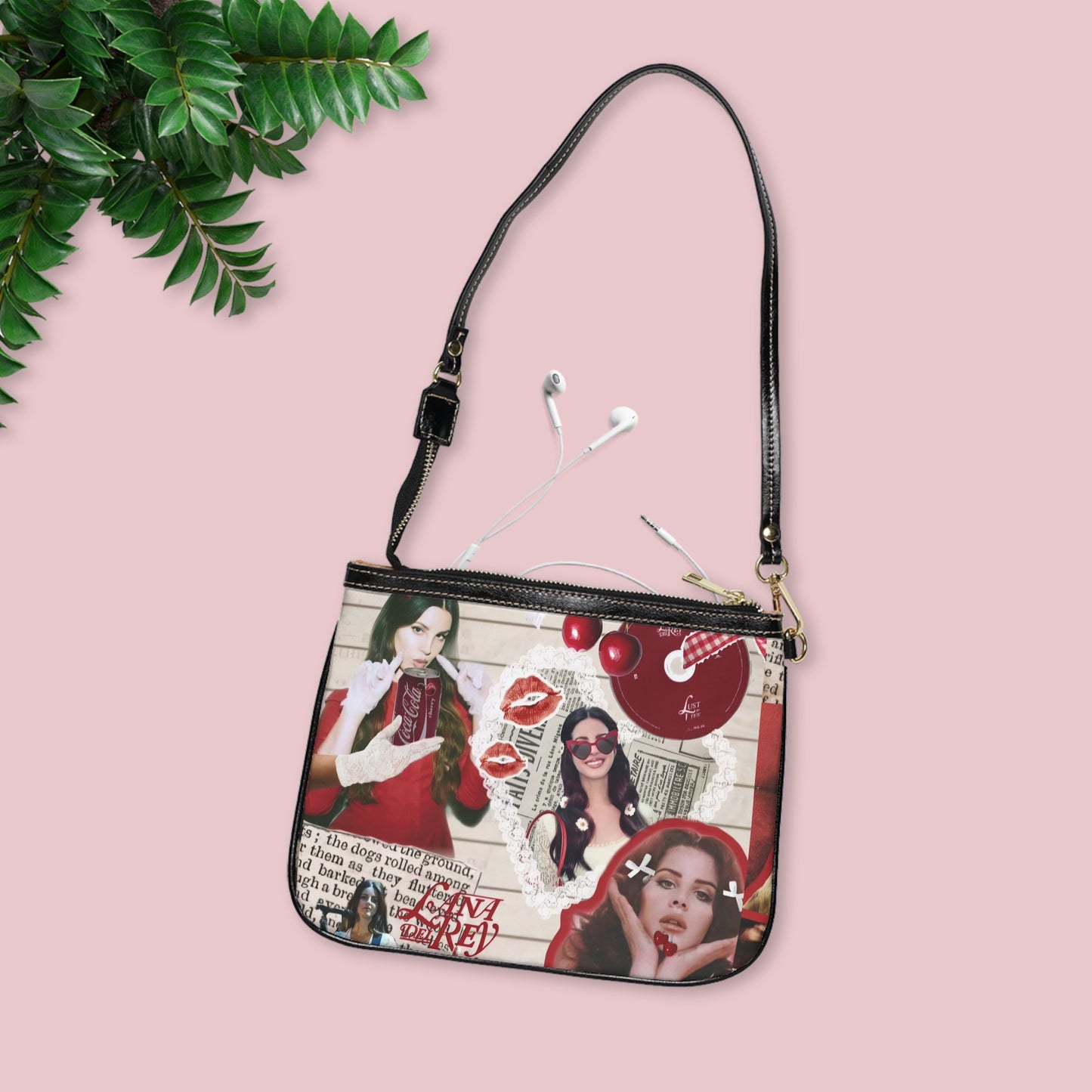 Lana Del Rey Cherry Coke Collage Small Shoulder Bag