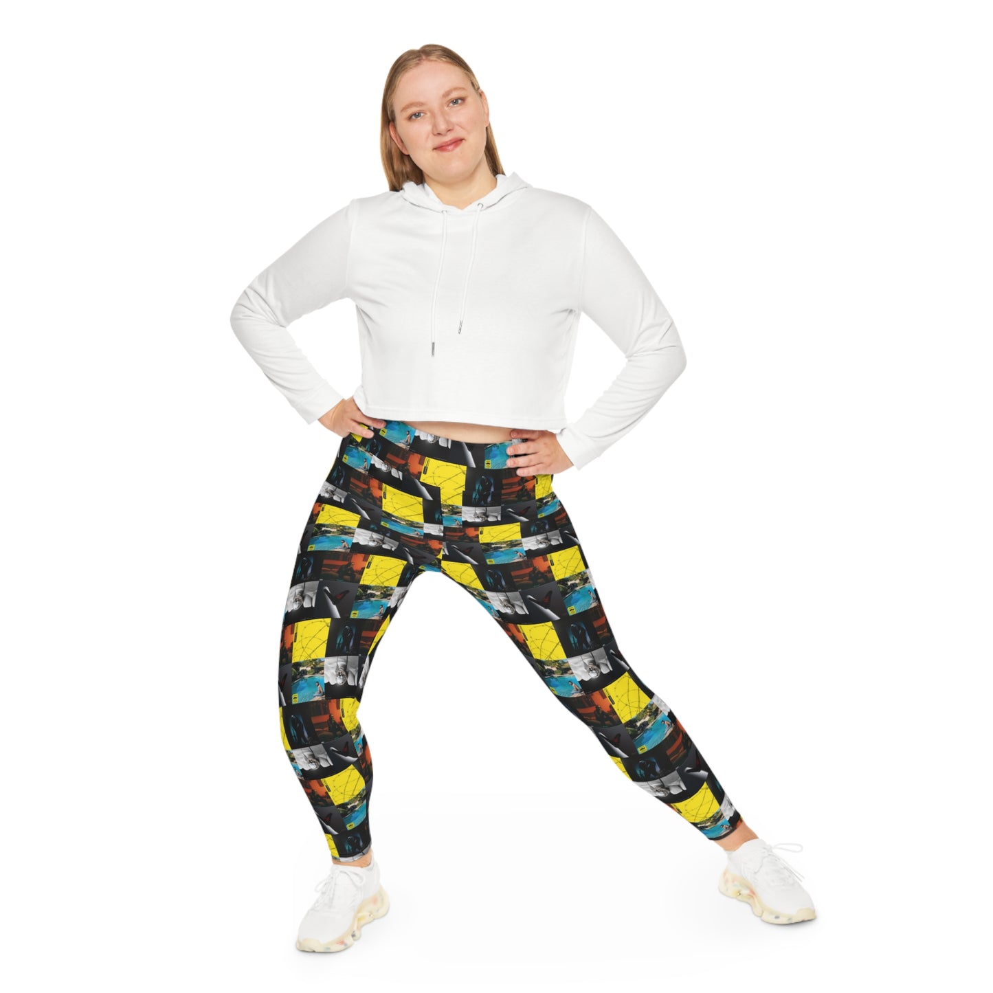 Post Malone Album Art Collage Plus Size Leggings