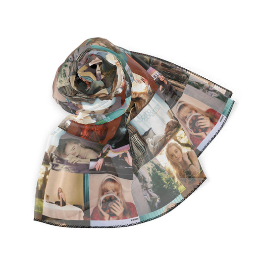 Sabrina Carpenter Album Cover Collage Poly Scarf