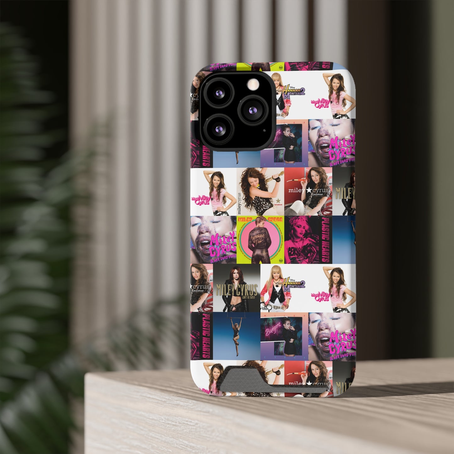 Miley Cyrus Album Cover Collage Phone Case With Card Holder