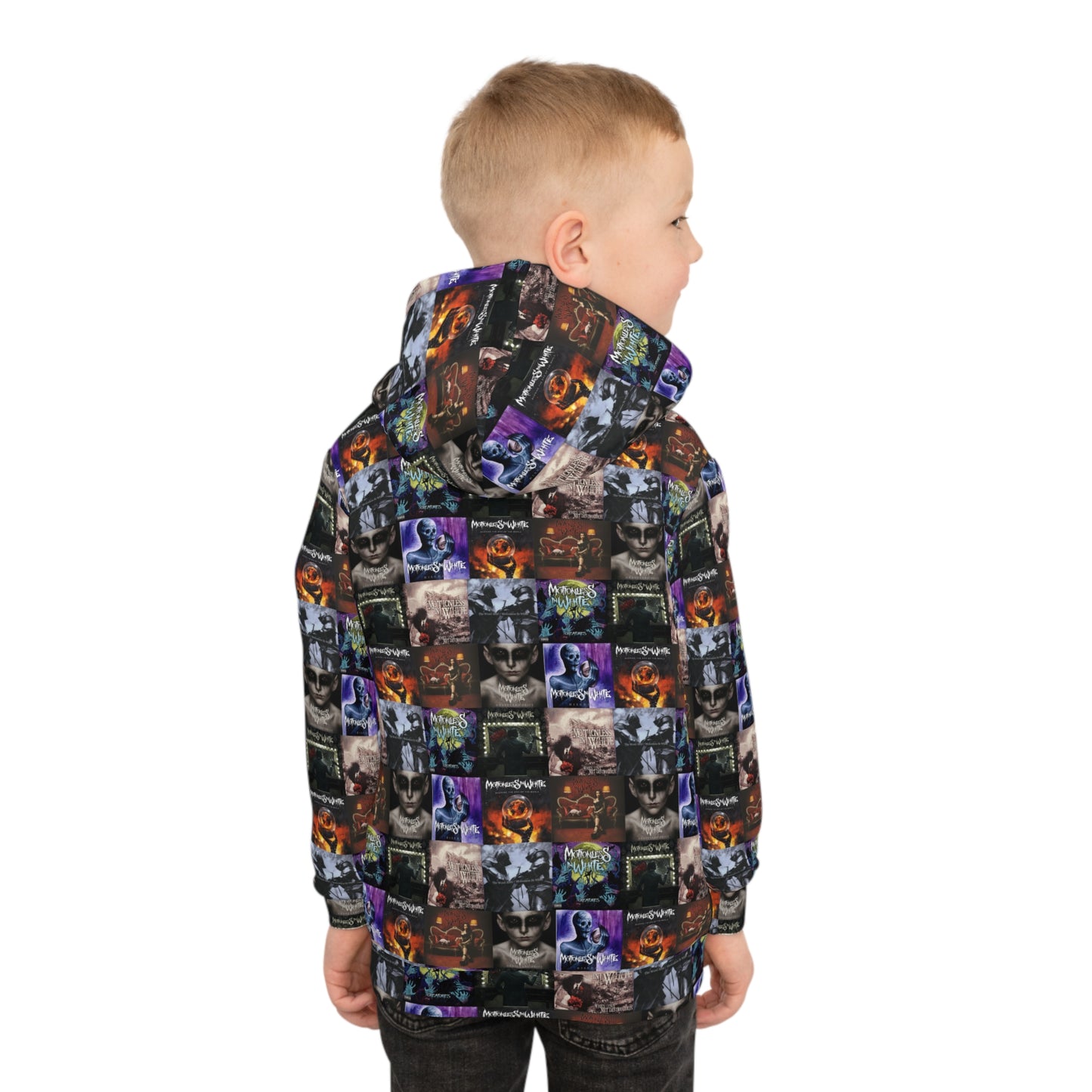 Motionless In White Album Cover Collage Kid's Hoodie