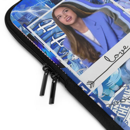 Olivia Rodrigo Blue Aesthetic Collage Laptop Sleeve