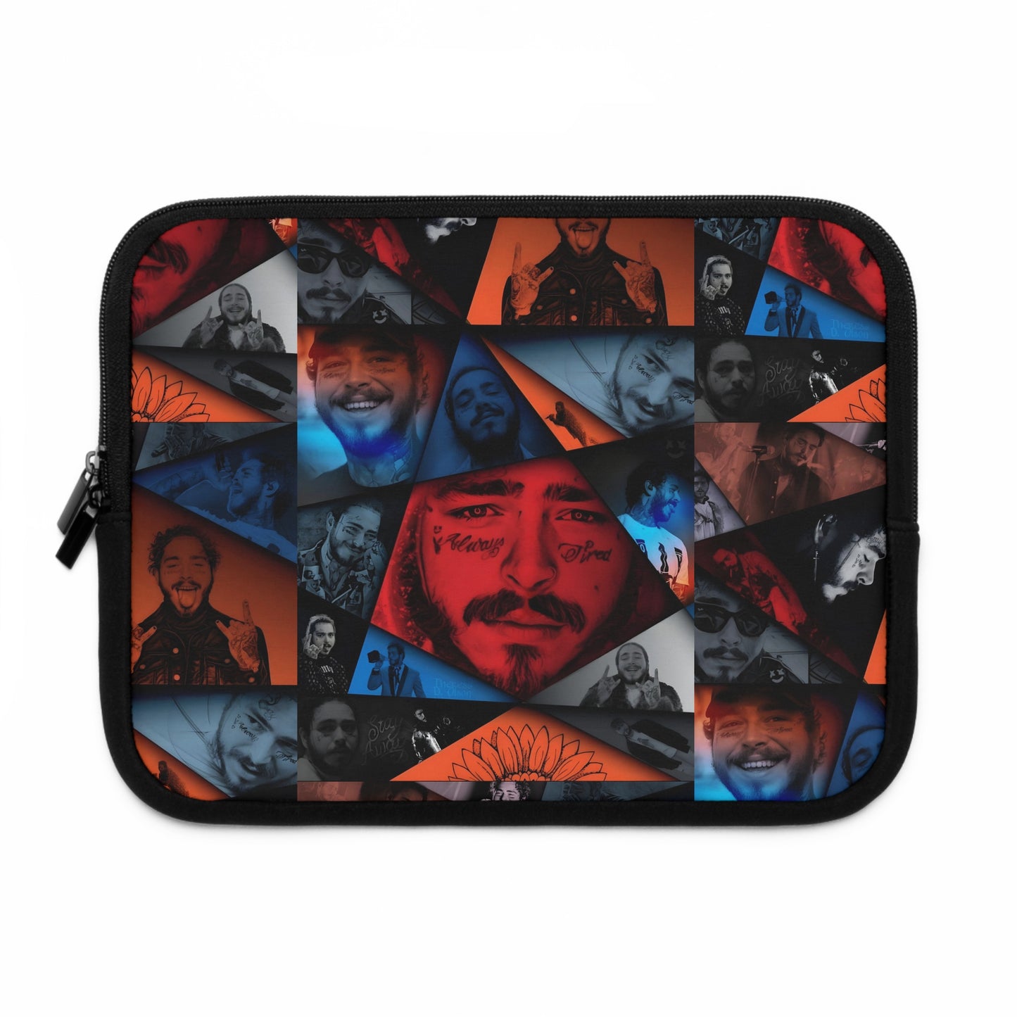 Post Malone Crystal Portaits Collage Laptop Sleeve