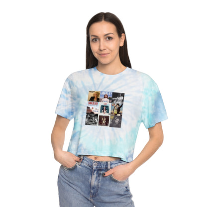 Lana Del Rey Album Cover Collage Women's Tie-Dye Crop Tee