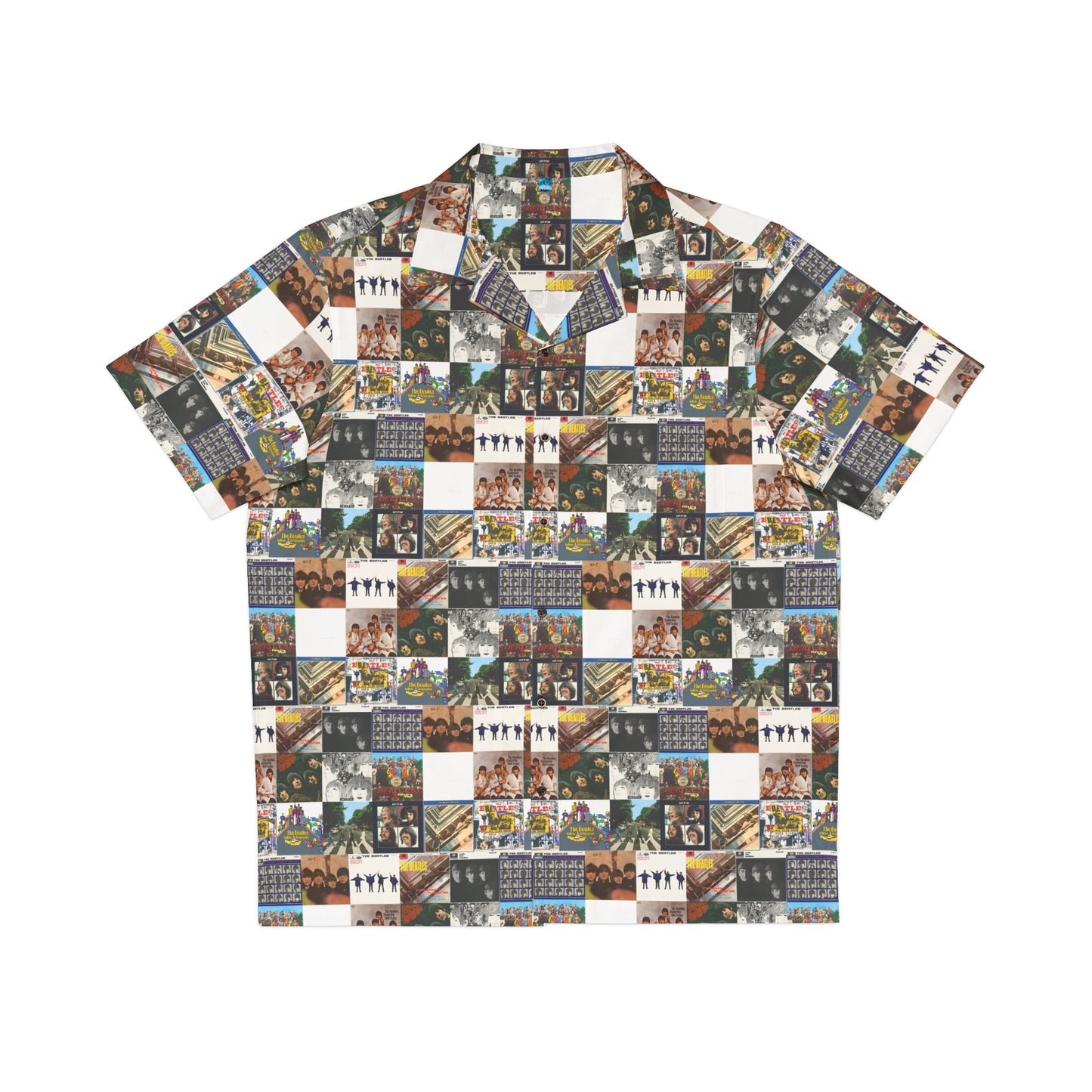 The Beatles Album Cover Collage Men's Hawaiian Shirt