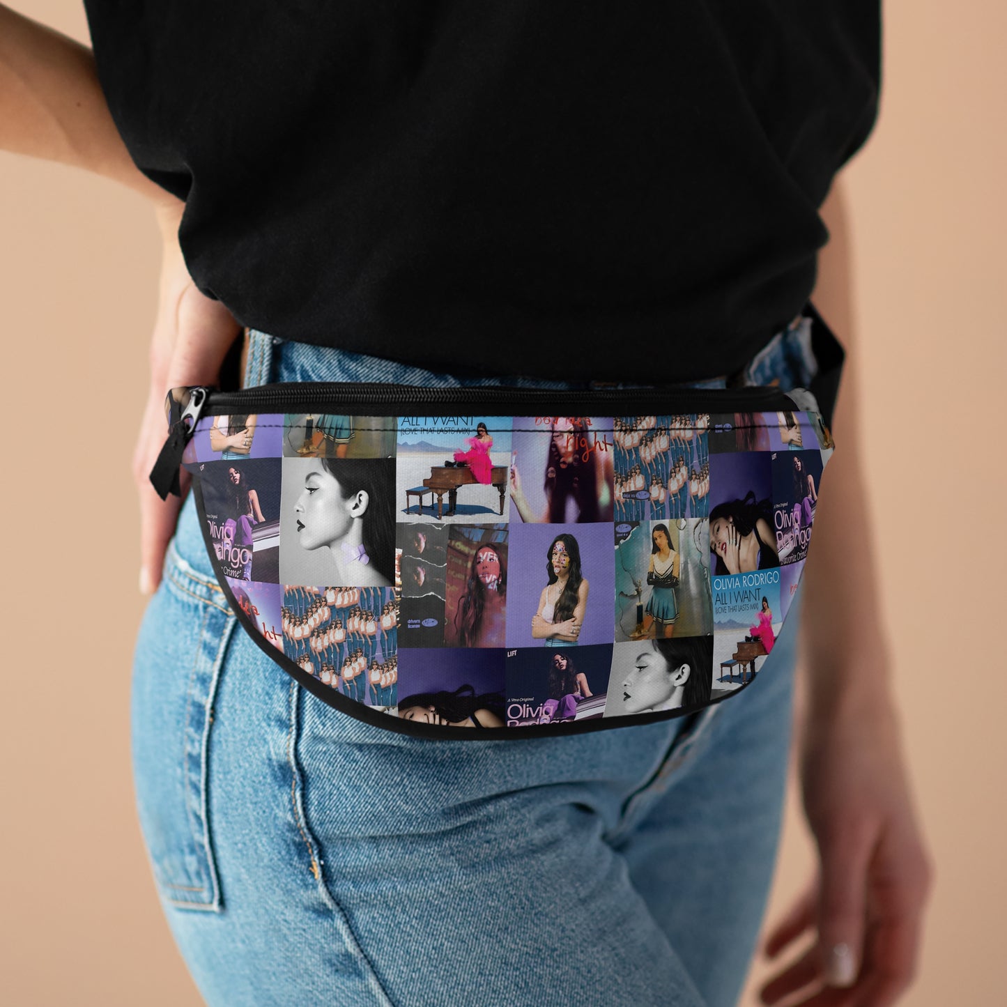 Olivia Rodrigo Album Cover Art Collage Fanny Pack