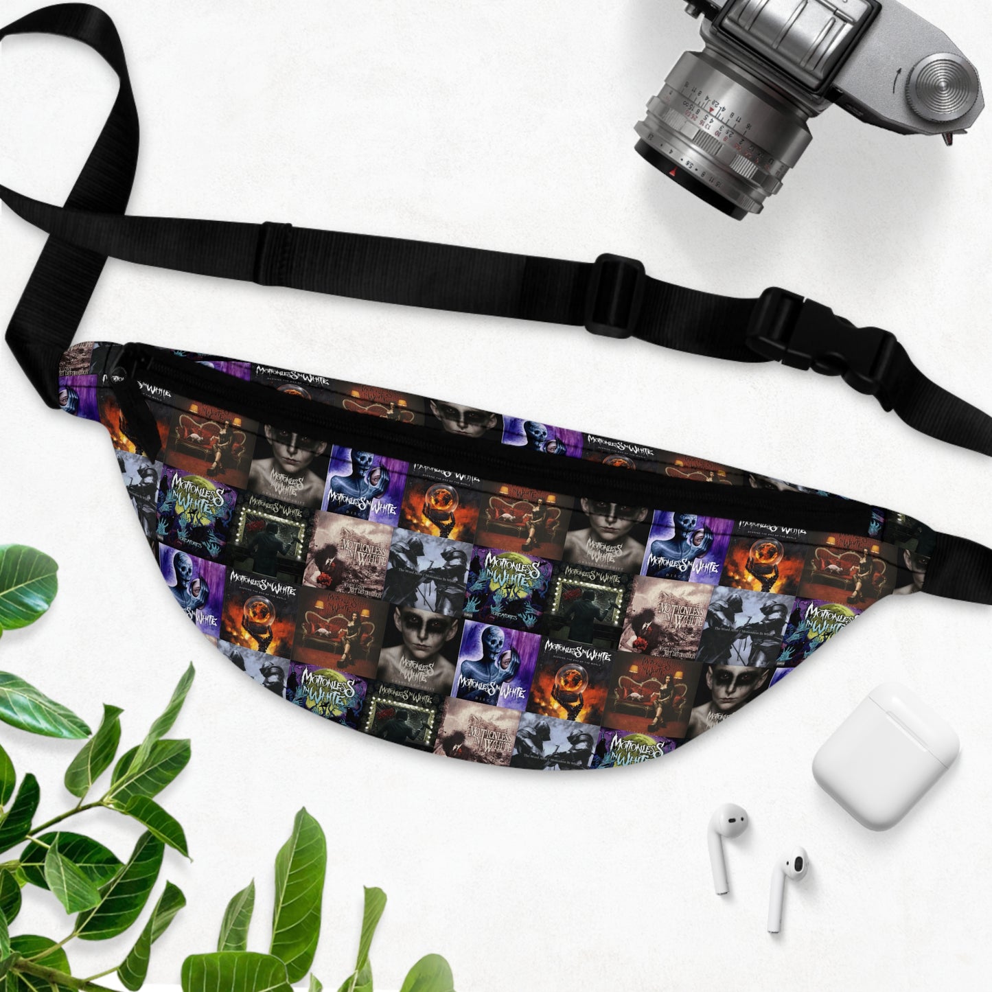 Motionless In White Album Cover Collage Fanny Pack