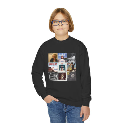 Lana Del Rey Album Cover Collage Youth Crewneck Sweatshirt