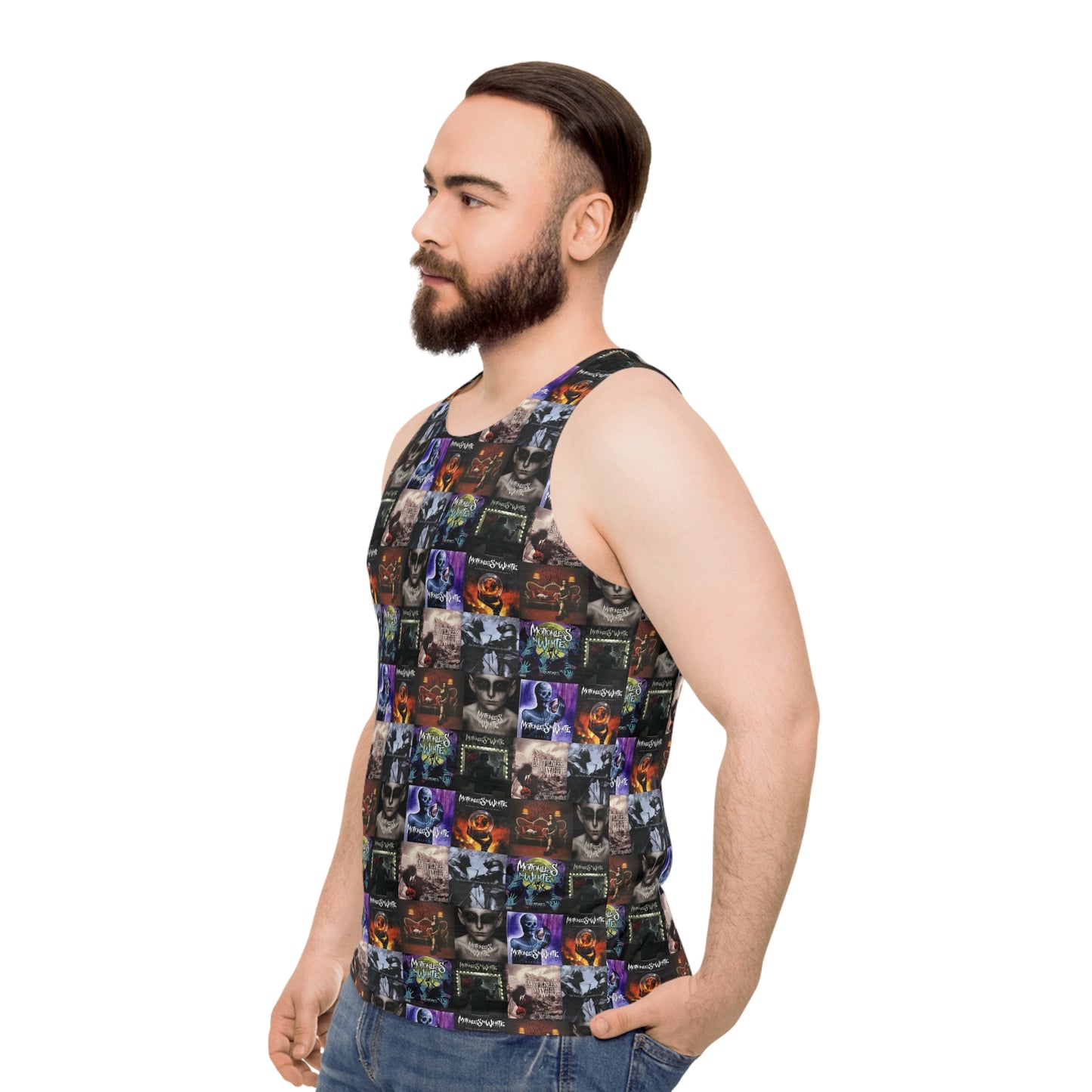 Motionless In White Album Cover Collage Unisex Tank Top