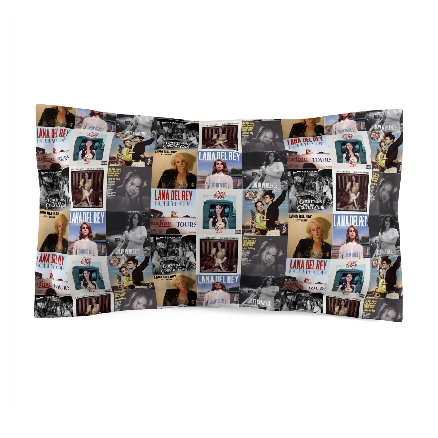 Lana Del Rey Album Cover Collage Microfiber Pillow Sham